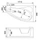 Приобрести Акриловая ванна Gemy 171x99 G9046 II O R с гидромассажем в магазине сантехники Santeh-Crystal.ru