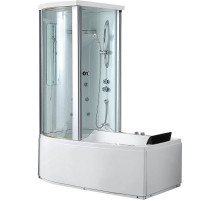 Акриловая ванна с душевой кабиной Gemy 170х85 G8040 B L с гидромассажем