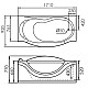 Приобрести Акриловая ванна Gemy 171х92 G9072 B R с гидромассажем в магазине сантехники Santeh-Crystal.ru