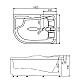 Заказать Акриловая ванна Gemy 180х121 G9083 B R с гидромассажем в магазине сантехники Santeh-Crystal.ru
