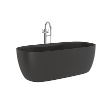 Ванна из искусственного камня Kludi Resa S 170x80 53BF0339 цвет Черный матовый