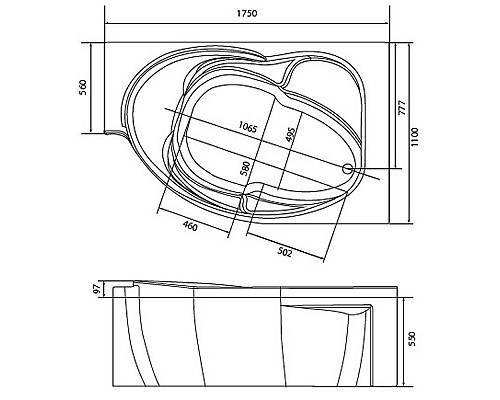Santeh-Crystal.ru: Акриловая ванна Marka One Ergonomika 158-175x110 R 01эрг17511п без гидромассажа Приобрести Акриловая ванна Marka One Ergonomika 158-175x110 R 01эрг17511п без гидромассажа в магазине сантехники Santeh-Crystal.ru
