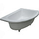 Купить Ванна из литьевого мрамора Marmo Bagno Альба 170x110 R MB-BR170-110 без гидромассажа в магазине сантехники Santeh-Crystal.ru