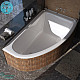 Купить Ванна из литьевого мрамора Marmo Bagno Альба 170x110 R MB-BR170-110 без гидромассажа в магазине сантехники Santeh-Crystal.ru