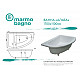 Купить Ванна из литьевого мрамора Marmo Bagno Альба 170x110 R MB-BR170-110 без гидромассажа в магазине сантехники Santeh-Crystal.ru