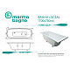 Купить Ванна из литьевого мрамора Marmo Bagno Элза 170x75 MB-Э170-75 без гидромассажа в магазине сантехники Santeh-Crystal.ru