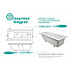 Заказать Ванна из литьевого мрамора Marmo Bagno Ницца 180x80 MB-NP180-80 без гидромассажа в магазине сантехники Santeh-Crystal.ru