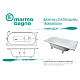 Приобрести Ванна из литьевого мрамора Marmo Bagno Патриция 180x80 MB-PA180-80 без гидромассажа в магазине сантехники Santeh-Crystal.ru