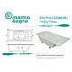 Купить Ванна из литьевого мрамора Marmo Bagno София 170x75 MB-SF170-75 без гидромассажа в магазине сантехники Santeh-Crystal.ru