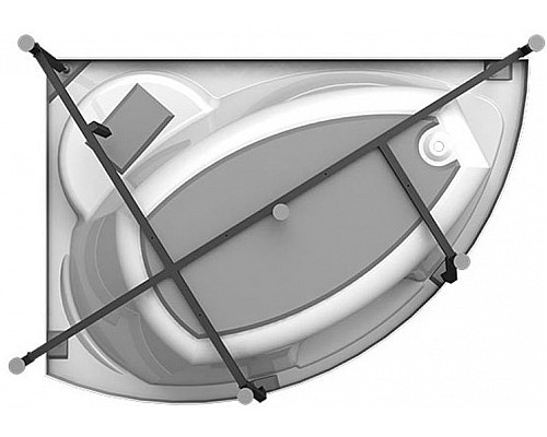 Заказать Акриловая ванна Radomir Vannesa Алари 168x120 R 2-01-0-2-1-218 Белая без гидромассажа в магазине сантехники Santeh-Crystal.ru