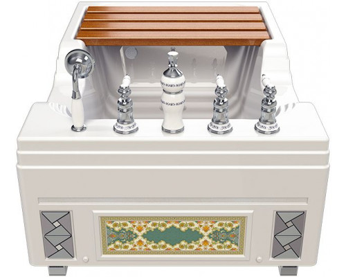 Приобрести Акриловая ванна Radomir Тахарат 120х80 1-01-0-0-1-166 Белая в магазине сантехники Santeh-Crystal.ru