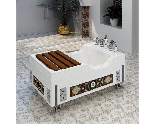 Приобрести Акриловая ванна Radomir Тахарат 120х80 1-01-0-0-1-166 Белая в магазине сантехники Santeh-Crystal.ru