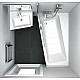 Купить Акриловая ванна Ravak 10° 170x100 L C811000000 без гидромассажа в магазине сантехники Santeh-Crystal.ru