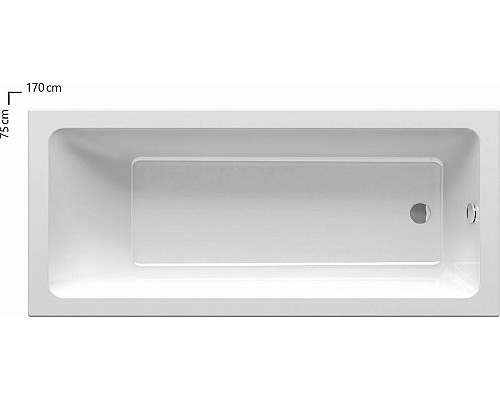 Купить Акриловая ванна Ravak 10° 170x75 CA71000000 без гидромассажа в магазине сантехники Santeh-Crystal.ru