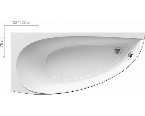 Santeh-Crystal.ru: Акриловая ванна Ravak Avocado 150x75 L CT01000000 без гидромассажа Приобрести Акриловая ванна Ravak Avocado 150x75 L CT01000000 без гидромассажа в магазине сантехники Santeh-Crystal.ru