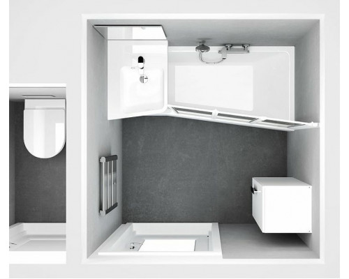 Купить Акриловая ванна Ravak Be Happy II 160x75 L C961000000 без гидромассажа в магазине сантехники Santeh-Crystal.ru