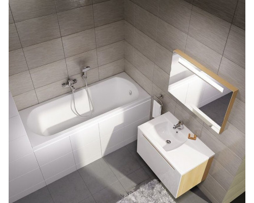 Приобрести Акриловая ванна Ravak Domino ‎Plus 150x70 C641R00000 без гидромассажа в магазине сантехники Santeh-Crystal.ru