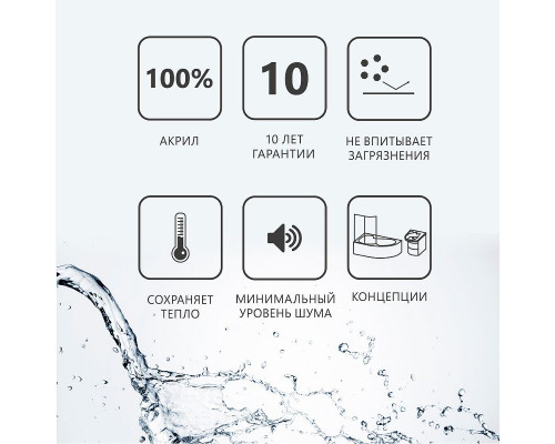 Купить Акриловая ванна Ravak Vanda II 170x70 CP21000000 без гидромассажа в магазине сантехники Santeh-Crystal.ru