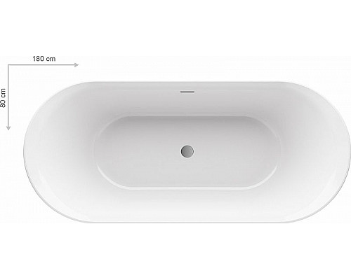 Заказать Акриловая ванна Ravak Ypsilon 180x80 XC00100034 без гидромассажа в магазине сантехники Santeh-Crystal.ru