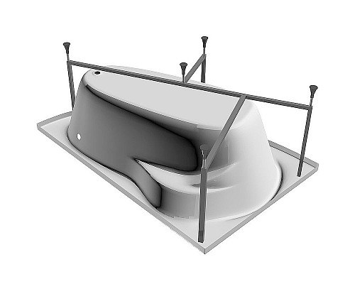 Заказать Акриловая ванна Relisan Adara 170x100 R Гл000013732 без гидромассажа в магазине сантехники Santeh-Crystal.ru