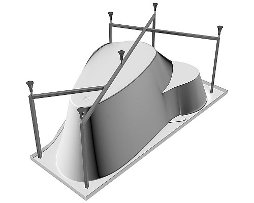 Купить Акриловая ванна Relisan Isabella 170х90 R Гл000010530 без гидромассажа в магазине сантехники Santeh-Crystal.ru