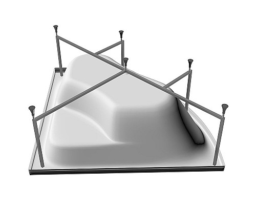 Купить Акриловая ванна Relisan Mira 140x140 Гл000000546 без гидромассажа в магазине сантехники Santeh-Crystal.ru