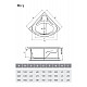 Купить Акриловая ванна Relisan Mira 140x140 Гл000000546 без гидромассажа в магазине сантехники Santeh-Crystal.ru