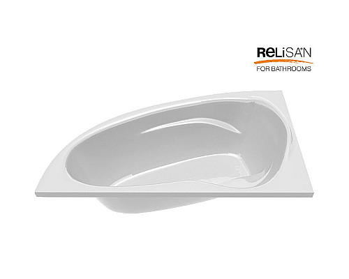 Приобрести Акриловая ванна Relisan Zoya 140x90 L Гл000001247 без гидромассажа в магазине сантехники Santeh-Crystal.ru