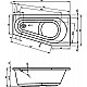 Приобрести Акриловая ванна Riho Delta 150x80 B067001005 (BB8100500000000) L без гидромассажа в магазине сантехники Santeh-Crystal.ru
