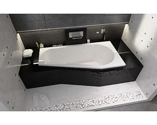 Купить Акриловая ванна Riho Delta 160x80 B069001005 (BB8300500000000) L без гидромассажа в магазине сантехники Santeh-Crystal.ru
