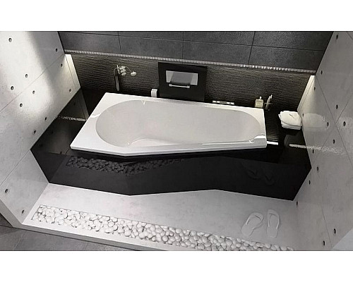 Приобрести Акриловая ванна Riho Delta 150x80 B066001005 (BB8000500000000) R без гидромассажа в магазине сантехники Santeh-Crystal.ru