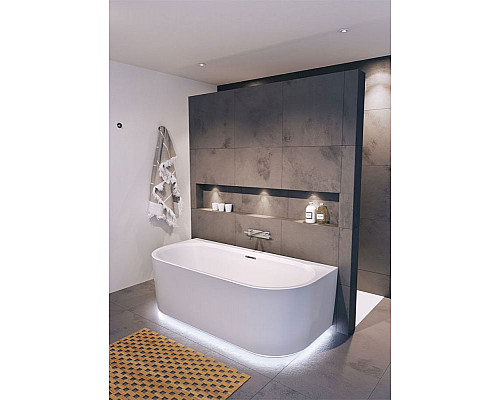 Приобрести Акриловая ванна Riho Desire Wall Mounted 184x84 B089002005 (BD0700500K00133) без гидромассажа в магазине сантехники Santeh-Crystal.ru