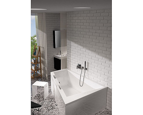 Приобрести Акриловая ванна Riho Doppio 180x130 B034001005 (BA9100500000000) L без гидромассажа в магазине сантехники Santeh-Crystal.ru