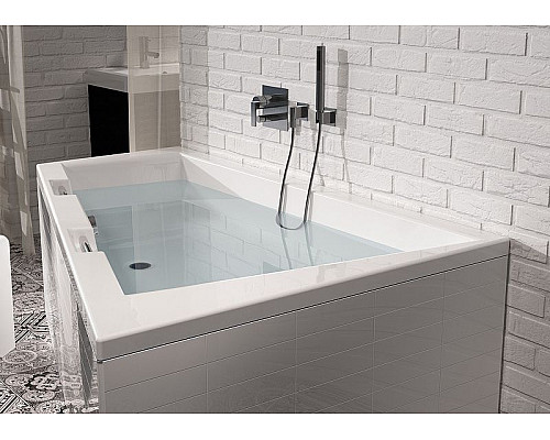 Приобрести Акриловая ванна Riho Doppio 180x130 B034001005 (BA9100500000000) L без гидромассажа в магазине сантехники Santeh-Crystal.ru