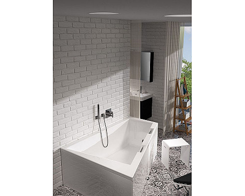 Приобрести Акриловая ванна Riho Doppio 180x130 B033001005 (BA9000500000000) R без гидромассажа в магазине сантехники Santeh-Crystal.ru