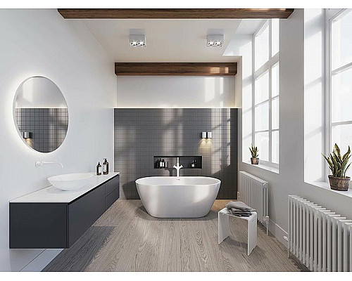 Приобрести Акриловая ванна Riho Inspire Velvet White 160x75 B091001105 (BD1010500000000) без гидромассажа в магазине сантехники Santeh-Crystal.ru