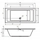 Купить Акриловая ванна Riho Lusso 180x90 B026001005 (BA7700500000000) без гидромассажа в магазине сантехники Santeh-Crystal.ru