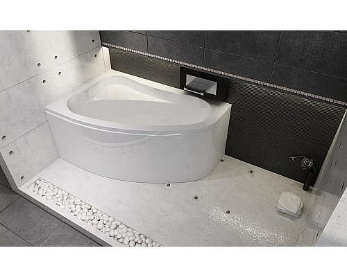 Заказать Акриловая ванна Riho Lyra 153x100 B021001005 (BA6700500000000) R без гидромассажа в магазине сантехники Santeh-Crystal.ru