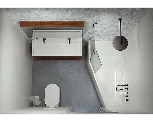 Купить Акриловая ванна Riho Rething Space 160х75 L B112001005 (BR1400500000000) без гидромассажа в магазине сантехники Santeh-Crystal.ru