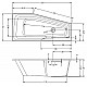 Купить Акриловая ванна Riho Rething Space 160х75 L B112001005 (BR1400500000000) без гидромассажа в магазине сантехники Santeh-Crystal.ru