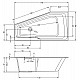 Заказать Акриловая ванна Riho Rething Space 170х90 R B113001005 (BR1500500000000) без гидромассажа в магазине сантехники Santeh-Crystal.ru