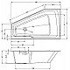 Заказать Акриловая ванна Riho Rething Space 180х110 R B115001005 (BR1800500000000) без гидромассажа в магазине сантехники Santeh-Crystal.ru