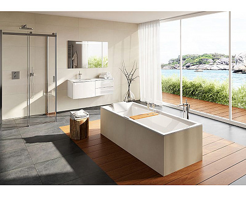 Приобрести Акриловая ванна Riho Still Square 170x75 B100005005 (BR0200500K00132) LED без гидромассажа в магазине сантехники Santeh-Crystal.ru