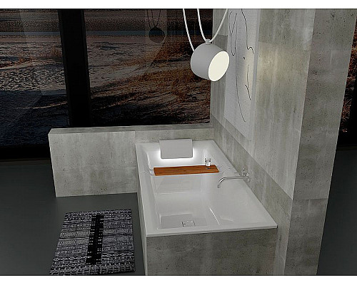 Приобрести Акриловая ванна Riho Still Square 180х80 B099004005 (BR0100500K00131) LED L без гидромассажа в магазине сантехники Santeh-Crystal.ru