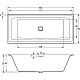 Купить Акриловая ванна Riho Still Square 180х80 B099032005 без гидромассажа в магазине сантехники Santeh-Crystal.ru