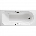 Чугунная ванна Roca Malibu 170x75 2309G000R с отверстиями для ручек с антискользящим покрытием