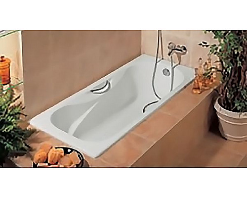 Купить Чугунная ванна Roca Malibu 150x75 2315G000R с отверстиями для ручек с противоскользящим покрытием в магазине сантехники Santeh-Crystal.ru