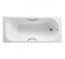 Чугунная ванна Roca Malibu 170x70 2333G0000 с отверстиями для ручек с антискользящим покрытием