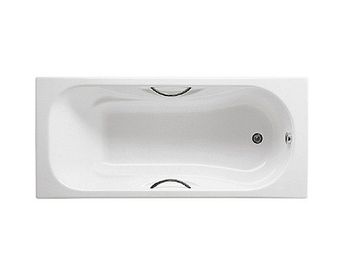 Заказать Чугунная ванна Roca Malibu 170x70 2333G0000 с отверстиями для ручек с антискользящим покрытием в магазине сантехники Santeh-Crystal.ru