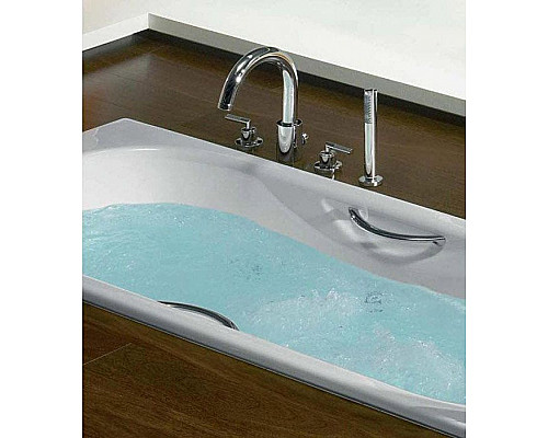 Заказать Чугунная ванна Roca Malibu 170x70 2333G0000 с отверстиями для ручек с антискользящим покрытием в магазине сантехники Santeh-Crystal.ru
